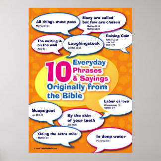 Everyday Bible Phrases 1 Poster