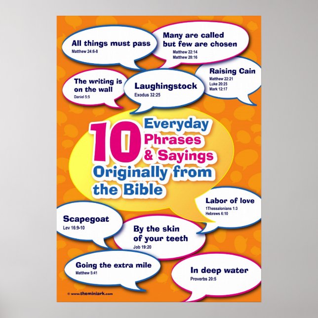 Everyday Bible Phrases 1 Poster (Front)