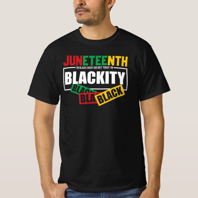 Everyday Black Excellence Juneteenth Pride Design T-Shirt (Front)