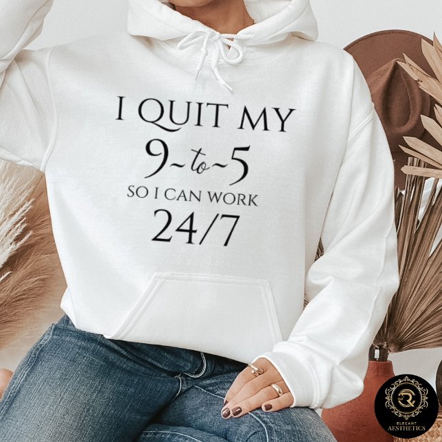 Everyday Casual Hoodie – Quit 9 to 5 (Creator Uploaded)