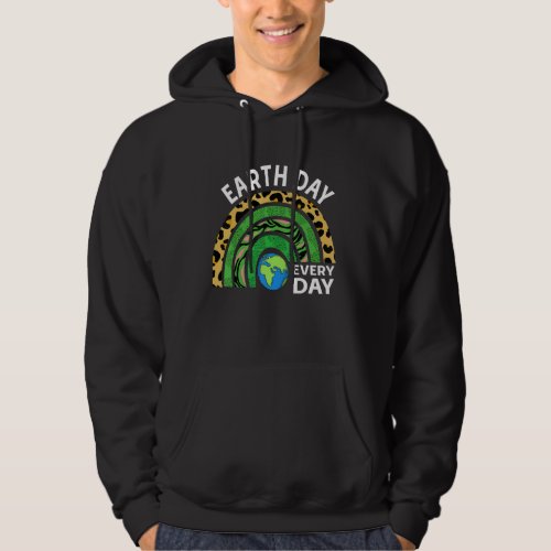 Everyday Earth Day 2022 Restore Rainbow Leopard Pl Hoodie