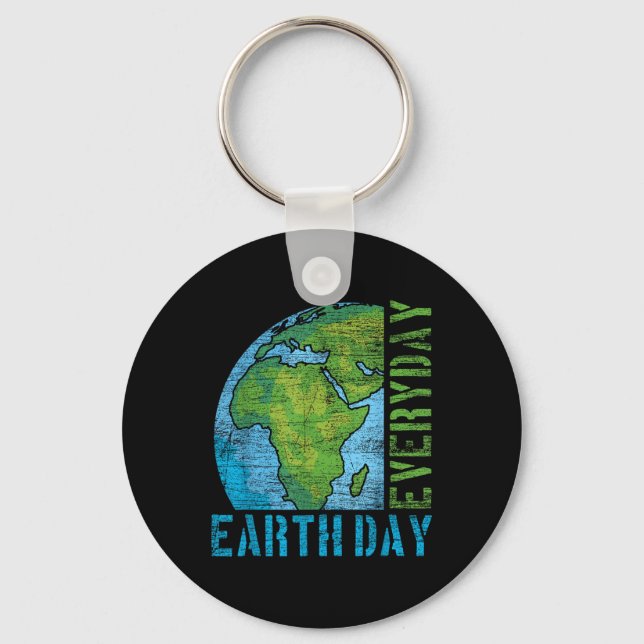 Everyday Earth Day  Keychain (Front)
