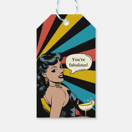 Everyday Fabulous Pinup Celebrate Yourself Gift Tags