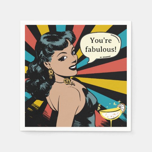 Everyday Fabulous Pinup Celebrate Yourself Napkins
