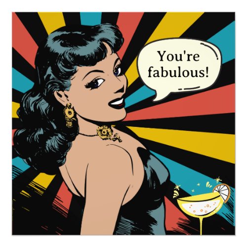 Everyday Fabulous Pinup Celebrate Yourself Photo Print