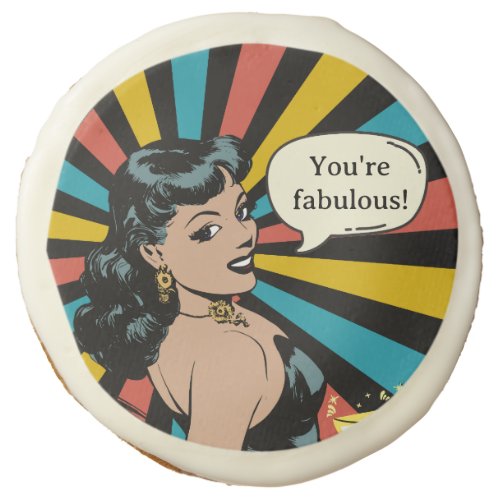 Everyday Fabulous Pinup Celebrate Yourself Sugar Cookie