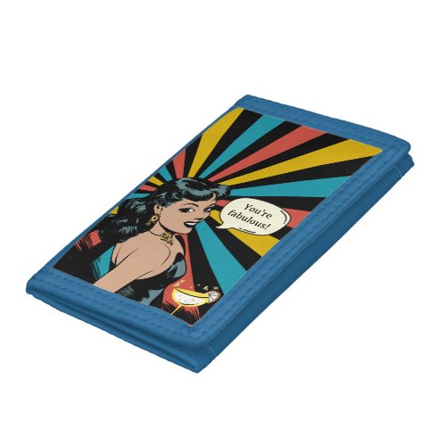 Everyday Fabulous Pinup Celebrate Yourself Trifold Wallet