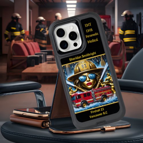 Everyday Heroe sFirefighter Woman NYC iPhone 15 Pro Max Case