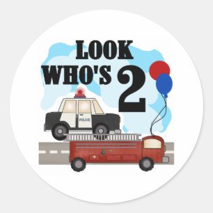 Everyday Heroes 2nd Birthday Classic Round Sticker