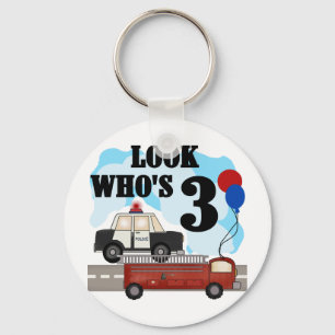 Everyday Heroes 3rd Birthday Tshirts and Gifts Keychain