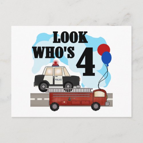 Everyday Heroes 4th Birthday Postcard