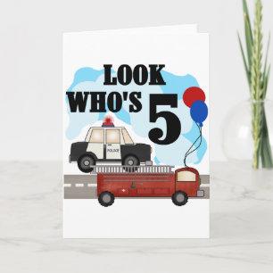 Everyday Heroes 5th Birthday Tshirts Card