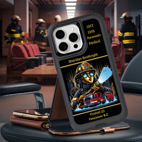 Everyday Heroes City Firefighters Resolve iPhone 15 Pro Max Case