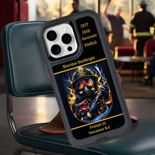 Everyday Heroes Firefighter 52 In Action iPhone 15 Pro Max Case