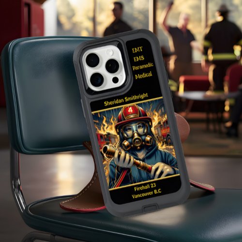 Everyday Heroes Firefighter Determined Firefighter iPhone 15 Pro Max Case