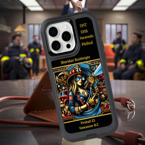 Everyday Heroes Firefighter Femme Fatale iPhone 15 Pro Max Case