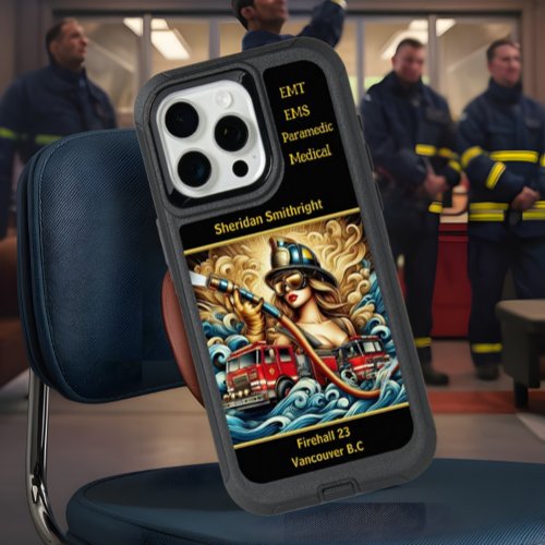 Everyday Heroes Firefighter Woman  Engine iPhone 15 Pro Max Case