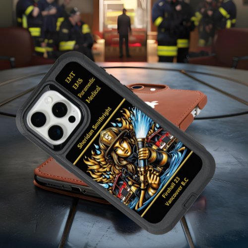 Everyday Heroes Firefighter Woman In Action iPhone 15 Pro Max Case