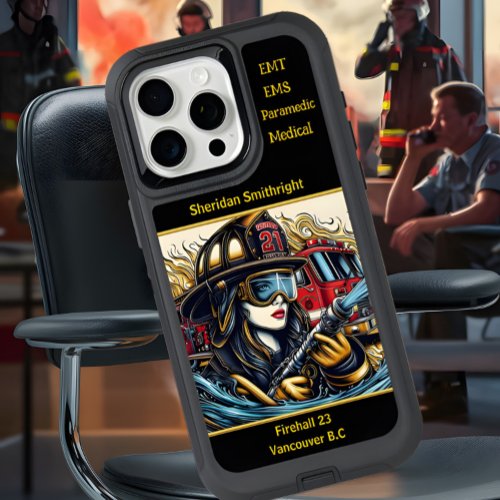 Everyday Heroes Firefighter Womens Courage iPhone 15 Pro Max Case