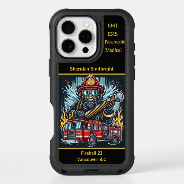 Everyday Heroes Firefighters Courage Otterbox iPhone Case (Back)