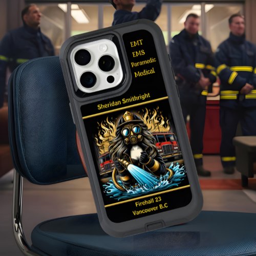 Everyday Heroes Firefighters Fury iPhone 15 Pro Max Case