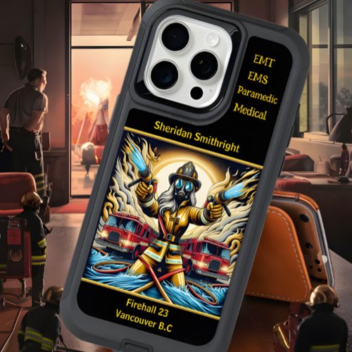 Everyday Heroes Firefighters Fury iPhone 15 Pro Max Case