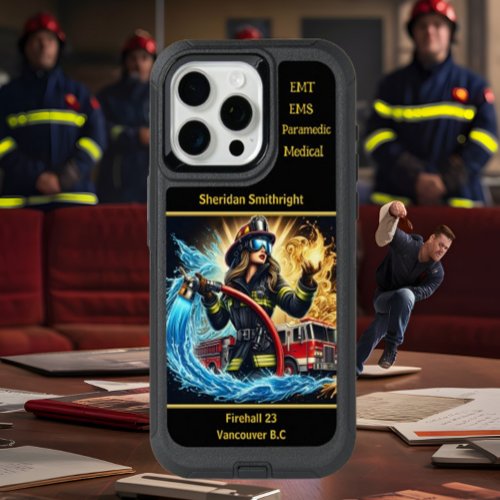 Everyday Heroes Firefighters Fury iPhone 15 Pro Max Case