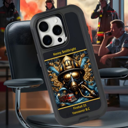 Everyday Heroes Firefighters Reflection iPhone 15 Pro Case