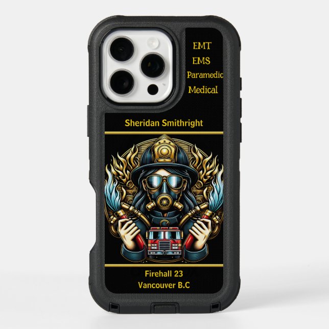 Everyday Heroes Firefighters Resolve Otterbox iPhone Case (Back)
