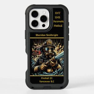 Everyday Heroes Firefighters Valor Amidst Flames iPhone 16 Pro Max Case