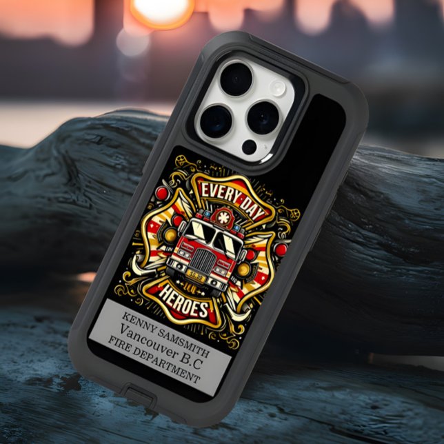 Everyday Heroes Firetruck iPhone 15 Pro Case (Creator Uploaded)