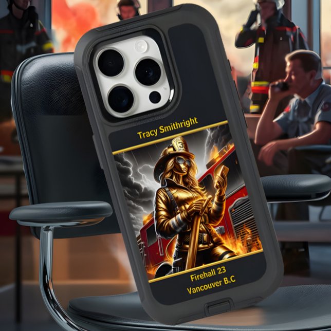 Everyday Heroes Golden Firefighters Call iPhone 15 Pro Case (Creator Uploaded)