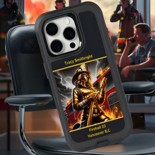 Everyday Heroes Golden Firefighters Call iPhone 15 Pro Case