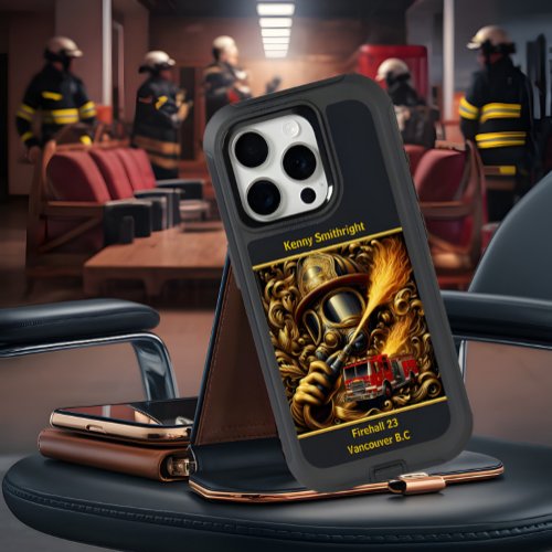 Everyday Heroes Golden Firefighters Valor iPhone 15 Pro Case