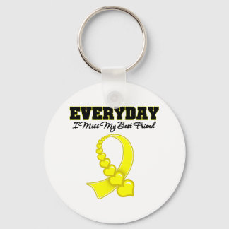 Everyday I Miss My Best Friend Military Keychain