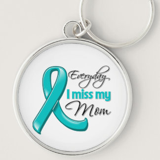 Everyday I Miss My Mom Ovarian Cancer Keychain