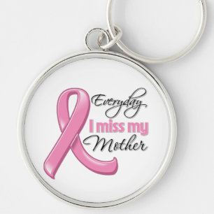 Everyday I Miss My Mother Breast Cancer Keychain