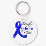 Everyday I Miss My Niece Colon Cancer Keychain