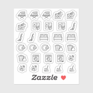 Everyday Icons Mini House Cleaning Chores Planner Sticker