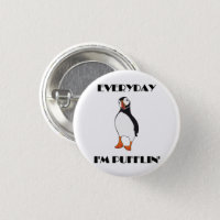 Linux Tux Pin back Button, Zazzle
