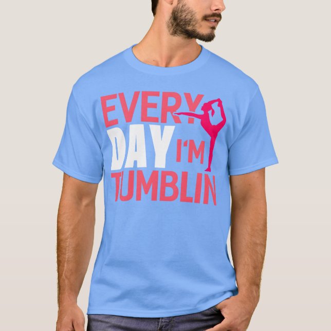 Everyday Imumbling Funny Gymnasticumbling 70s retr T-Shirt (Front)