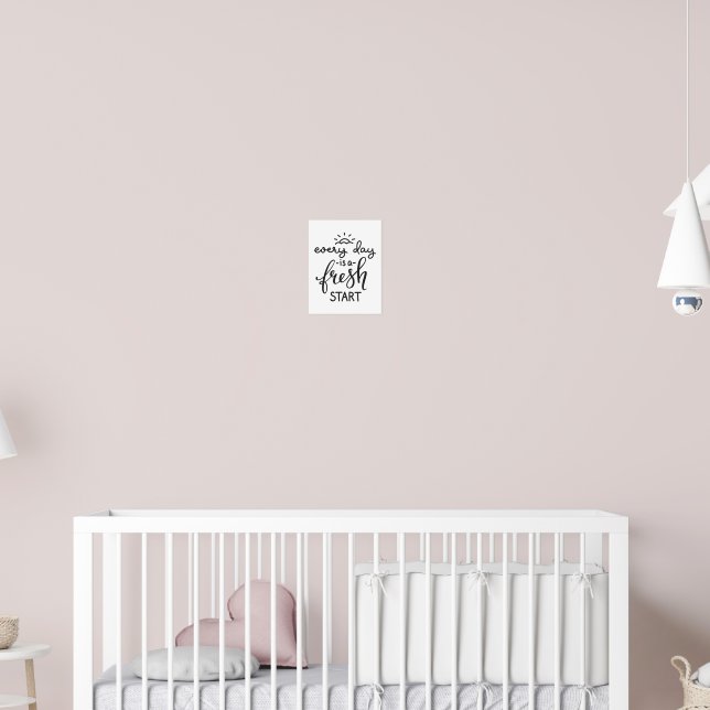 Everyday is a Fresh Start Inspirational Quote Art Poster Zazzle