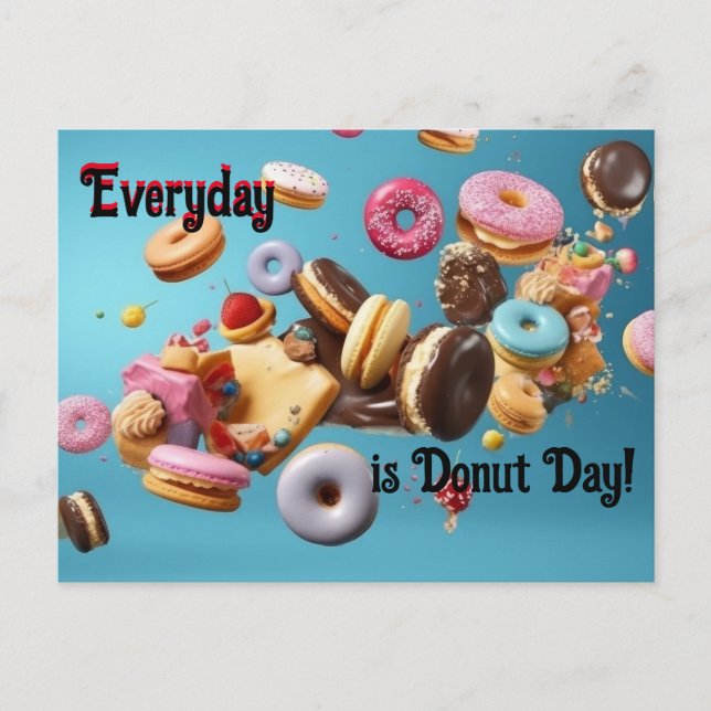 Everyday is Donut Day! Postcard (Front)