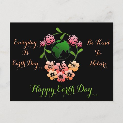 Everyday is Earth Day Postcard Postcard