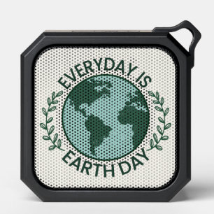 Everyday Is Earth Day - Vintage Green Earth Lover Bluetooth Speaker