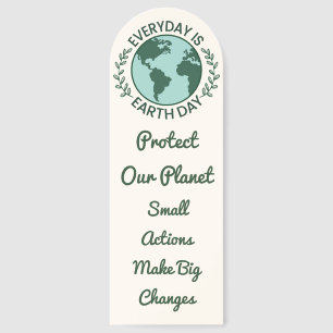 Everyday Is Earth Day - Vintage Green Earth Lover Bookmarks