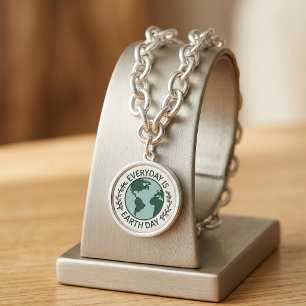 Everyday Is Earth Day - Vintage Green Earth Lover Bracelet