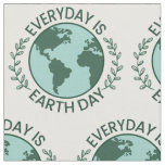 Everyday Is Earth Day - Vintage Green Earth Lover Fabric