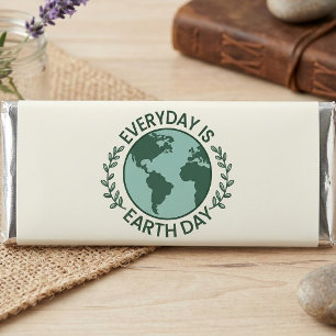 Everyday Is Earth Day - Vintage Green Earth Lover Hershey Bar Favors