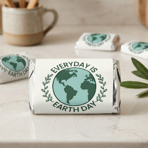 Everyday Is Earth Day - Vintage Green Earth Lover Hershey's Miniatures
